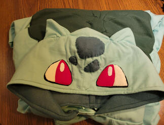 Bulbasaur themed Blanket Hoodie Bulbasaur themed Blanket Hoodie
